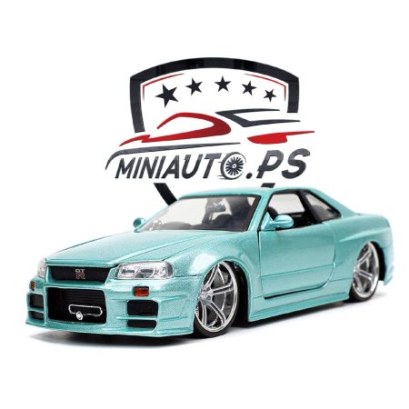 نيسان جي تي ار nissan GTR R34 قياس 1/24